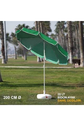 Yeşil Plaj Şemsiyesi 200 Cm Ø