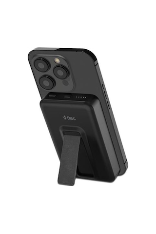 Ttec Recharger M 10.000mah Magsafe Uyumlu Pd 20w Stantlı Kablosuz Taşınabilir Hızlı Şarj Aleti/powerbank Siyah