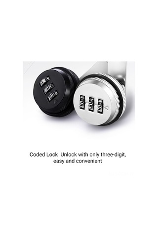 Qingmipy Xt20 Üç Basamaklı Kombinasyonlu Kilit - Anahtarsız Yeniden Ayarlanabilir - Çekmece, Dolap, Dosya Kabineti İçin Gümüş Rengli Çelik Kilit