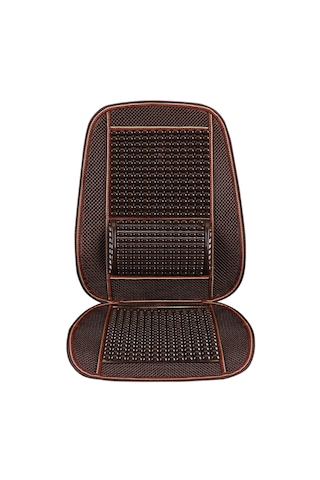 İmitasyon Ahşap Boncuk Yaz Araba Serin Koltuk Minderi Kahve