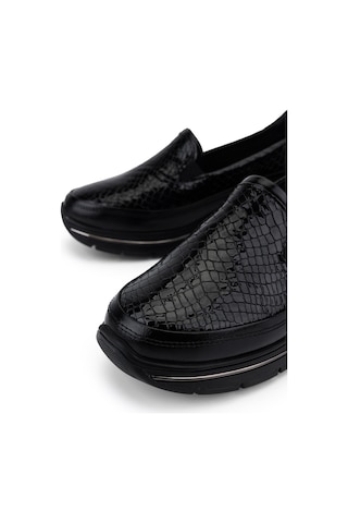 Tamer Tanca Hakiki Deri Kadın Siyah Sneakers & Spor Ayakkabı 298 3200 Bn Ayk Y26 Syh/syh Kroko