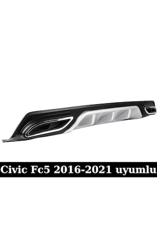 Civic Fc5 Difüzör Fc5 Amg Difizör Kare Egzoz Görünüm 2016-2021