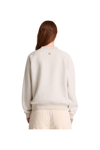 Bc0yh5d5461-r Timberland Brushed Back Chest Graphic Crew Sweatshi Kadın Sweatshirt Bej Bc0yh5d5461-r