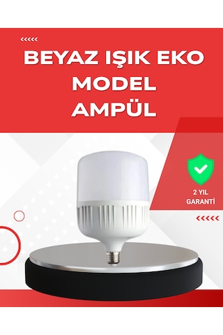 Elektrik Kesintileri İçin Şarjlı Led Ampul 30w E27 Beyaz Işık