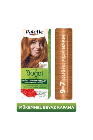 Palette Kalıcı Doğal Renkler Saç Boyası 9 - 7 Doğal Açık Bakır (538845308)