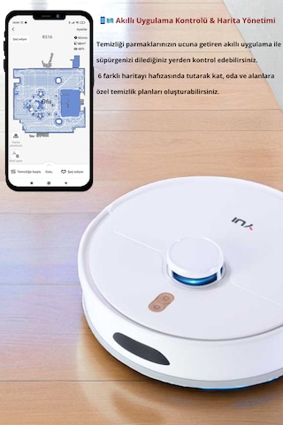 Yui RS16 Akıllı Robot Vacuum & Mop Süpürge
