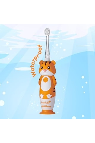 Baby Sonic Brush-baby Wildones Kaplan Desenli Çocuk Şarjlı Elektrikli Diş Fırçası, Zamanlayıcılı