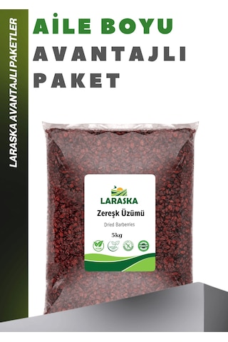 Kuru Zereşk Barberries 5 Kg Yeni Mahsül 1. Kalite Iran Üzümü Zereshk Avantajlı Paket 5 KG