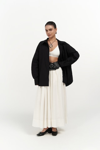 Josie Oversize Siyah Gömlek Siyah