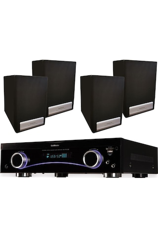 4 Adet Hoparlör Anfi Av-313 Set Ev Sinema Sistemi-132361