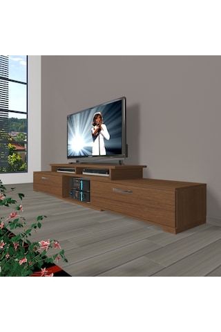 Decoraktiv Flex 130 Mdf Tv Ünitesi Tv Sehpası Ceviz