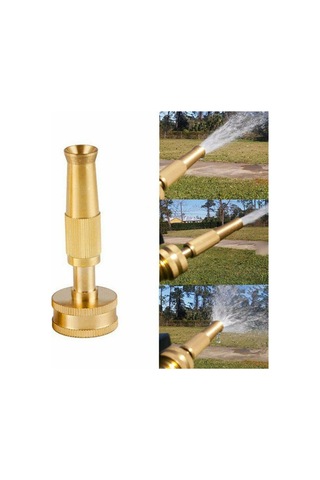Symbee 3/4 İnç Bakır Bahçe Spreyi: Yüksek Basınçlı, Dönüşümlü Ateş Deseni, Tam Akıştan Toz Haline Ayarlanabilir, Araç Ve Ev Temizliği İçin