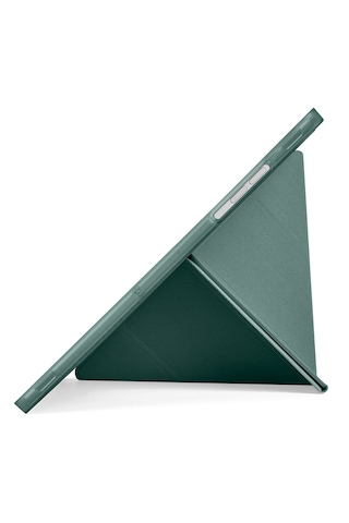 Samsung Galaxy Uyumlu Tab A11 Plus Kılıf Tri Folding Kalem Bölmeli Katlanabilir Standlı Pu Deri Yumuşak Kapak