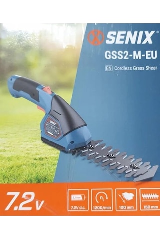Senix GSS2-M-EU Çit ve Kenar Kesme Makinası Şarjlı Li-ion 7.2V 1.