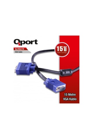 Qport Q-vga15 15 Pin Vga Kablo 15 Mt