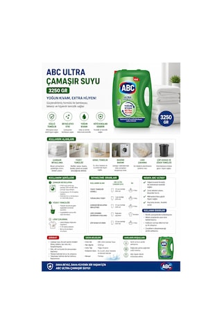 Abc Ultra Çamaşır Suyu 3250 Gr Diğer