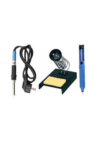 60w Kalem Havya Lehim Makinesi Tamir Seti Kalemi 60w Kalem Havya+lehim Pompası +havya Standı