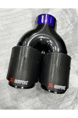 Akrapoviç Yerli 76 Mm Egzoz Ucu Çiftli Eşit