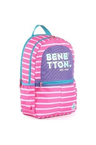 Unıted Colors Of Benetton Çift Bölmeli Sırt Çantası 03752 Pembe