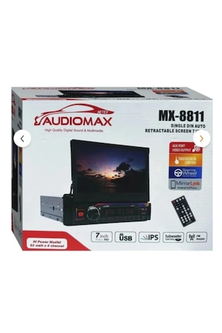 Foxus Audiomax Mx-8811 Indash 7 Inch Double Teyp Bluetooth Mirror-usb-sd-aux