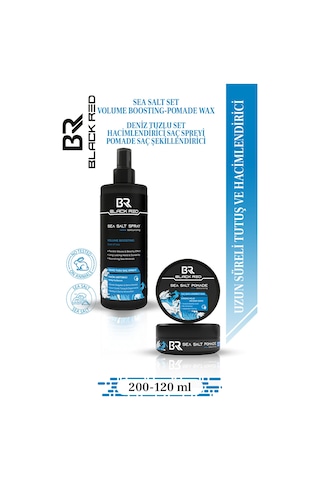 Saç Deniz Tuzu Spreyi - Sea Salt Spray & Sea Salt Pomade Wax Saç - 2'li Set Saçbakım