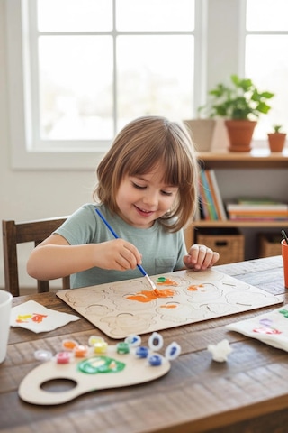 Noel Temalı Ahşap Boyama Oyun Seti Okul Öncesi Etkinlik