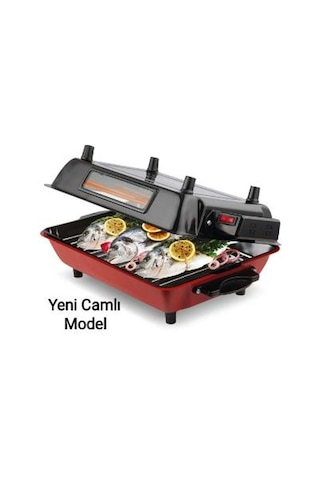 İnova IB-320022 1100 W Camlı Elektrikli Izgara Barbekü