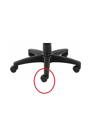 Depolife Tekerlek Ofis Büro Koltuğu Tekerleği Yıldız Ayak Için Sekmanlı Te