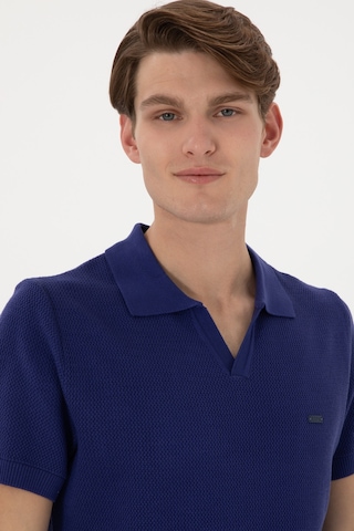 U.S. Polo Assn. Erkek Slim Fit Polo Yaka Açık Lacivert Tişört 50299409-VR059