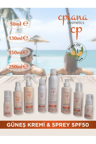 Güneş Koruyucu Krem Spf 50+ Argan Yağı 250ml