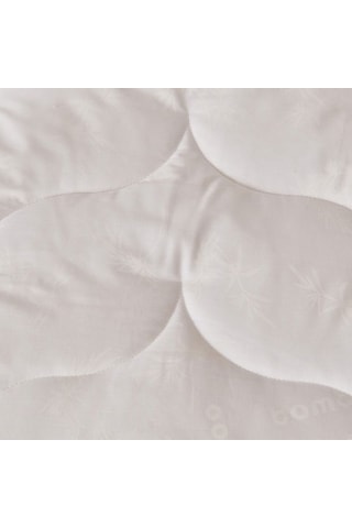 Evidea Soft Tek Kişilik Bambu Yorgan - Beyaz - 155x215 Cm Beyaz