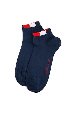 U.S. Polo Assn. Erkek 2'li Patik Çorap lacivert