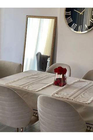 Dnc Home Tekstil Ndchome Ham Keten Krem 2li Vintage Runner 40 X 80 Krem