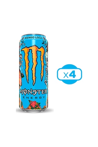 Monster Energy Enerji İçeceği Mango Loco 4 x 500 ML