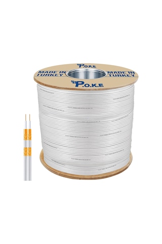 Anten Kablosu Rg58/u4 Mini Çiftli Gold 500m Poke Pk-1067