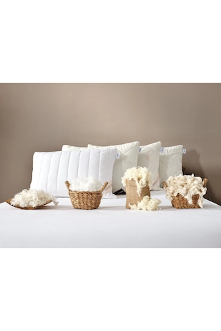 Doqu Home Festival Pamuk Yastık 50 X 70 Cm - Beyaz Beyaz