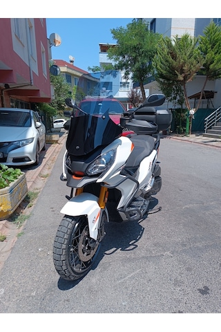 Peugeot Xp400 Gt Uyumlu Ön Cam Şeffaf, Füme, 65cm Yükseklik