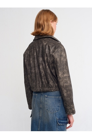 Dilvin Gömlek Bomber Ceket Vizon