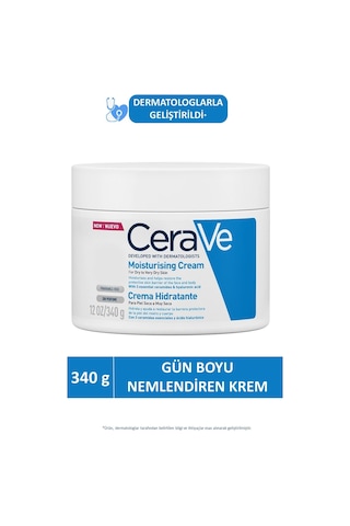Cerave Nemlendici Krem Kuru Ciltler Yüz Vücut İçin 340gr