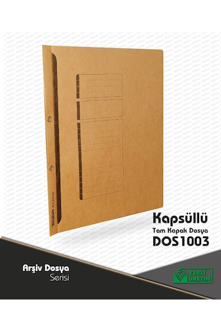 Tam Kapak 1. Karton Dosya Kraft 100 Lü Paket