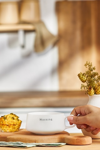 Emsan Morning New Bone Kupa 320 Ml Beyaz