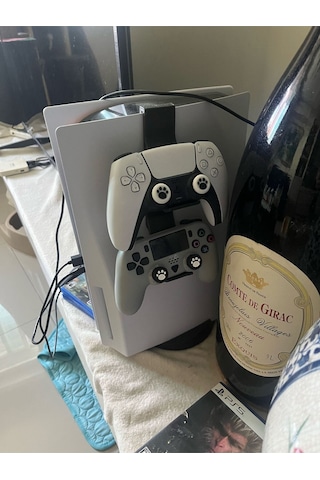 Ps5 Uyumlu 2'li Kol Tutucu Aparat, Ps5 Konsol Aparatı, Ps5 Joystick Standı Siyah