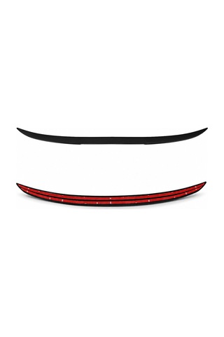 Mega Oto Market Universal Piano Black Bagaj Üstü Spoiler Çıtası 122 Cm Çift Taraflı Bantlı Esnek Tasarım
