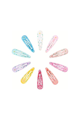 Willowhaven 10 Adet Karışık Gökkuşağı Ombre Kurdele Saç Tokası, Şık Kızlar İçin Saç Aksesuarı Karışık