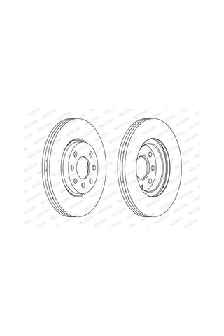 Opel Corsa C Ön Fren Diski 1.4 16V Benzinli 2001-2006 Ferodo