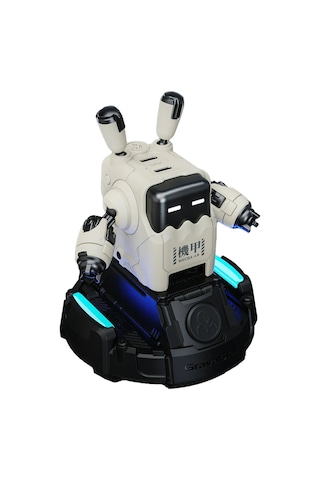 Gravastar Delta35 Robot Figürlü 35w Hızlı Şarj Adaptörü Ve Şarj Standı, Beyaz