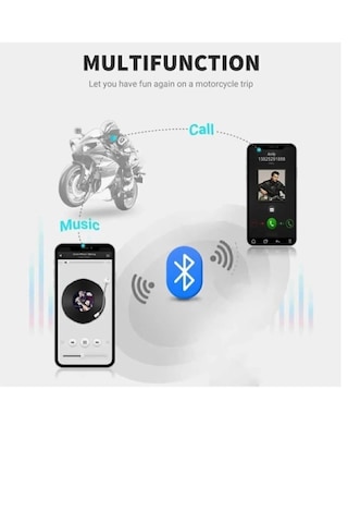 Vothoon D60 5x Rgb Işıklı Bluetooth Intercom Motosiklet Kask Kulaklığı
