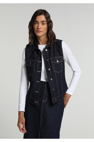Colin's Colins Regular Fit Kadın Dark İndigo Denim Yelek Cl1082774 Q1.v1 Dn45186