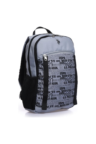 U.S. Polo Assn. Plçan23225 Unisex Sırt Çantası Gri - Siyah