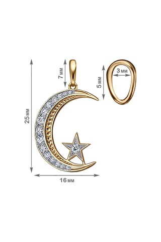 Veronika Altın Kaplama 925 Gümüş Hilal Kolye 142643530